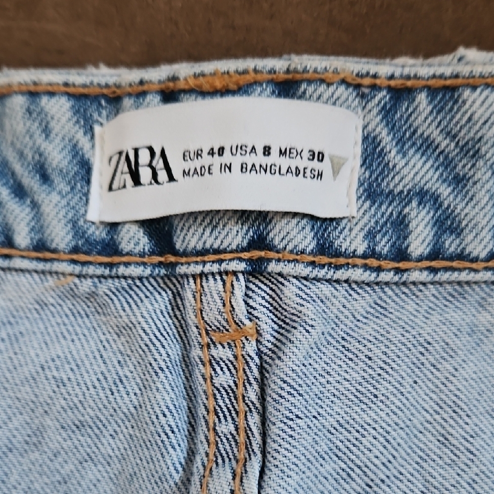 Zara Light Blue Denim Pants